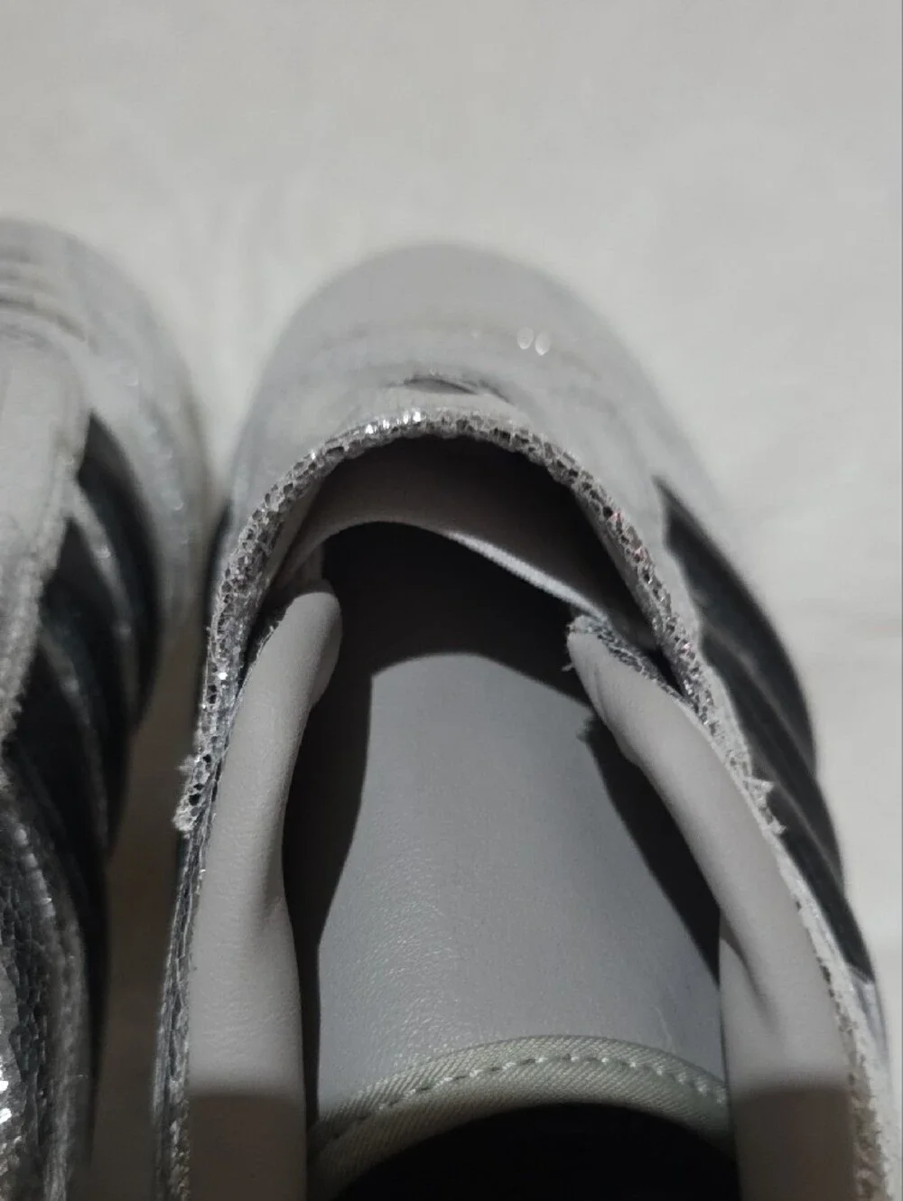 adidas Taekwondo Silver Metallic Women's Sneakers.